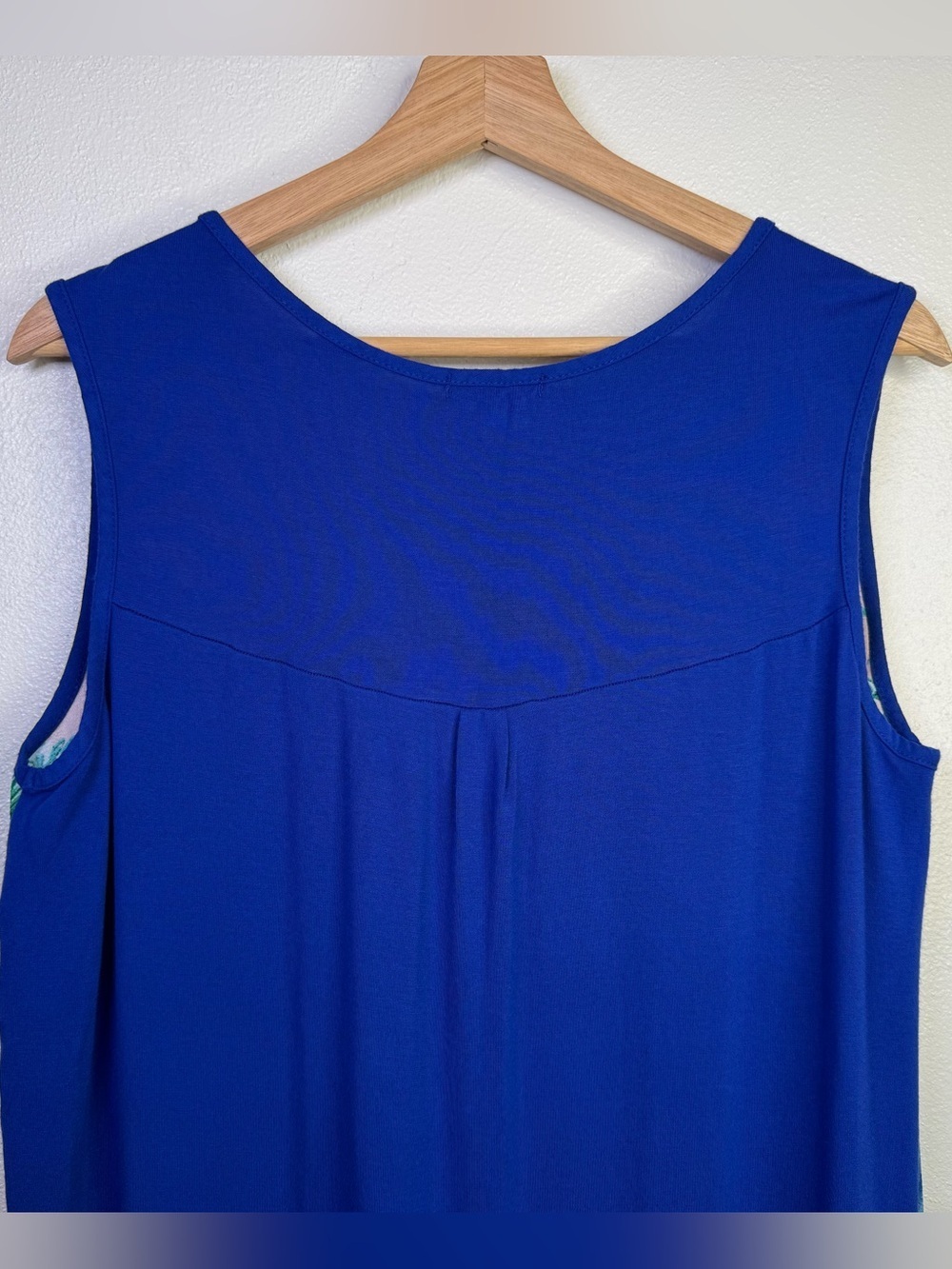 Rubee Women’s Tropical Floral Print Pink & Blue Tank Top Size XL - Picture 9 of 13